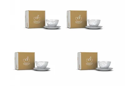 Produktbild von Fiftyeight Tassen-Set 4-tlg.  200 ml Nr 033 weiß Kaffeetassen