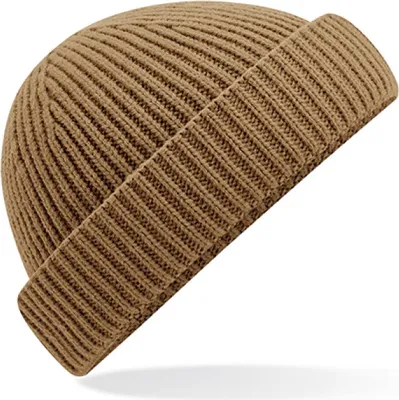 Zdjęcie produktu dla Beechfield B383R | Harbour Beanie - 50% poliester z recyklingu - Kolor: Biscuit - Rozmiar: Jeden rozmiar