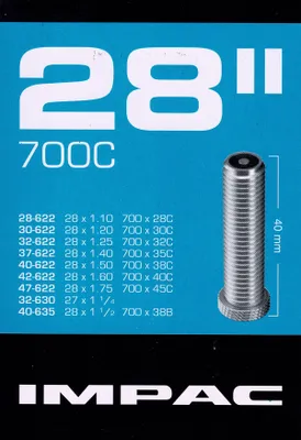 Produktbild von Impac 28 Zoll AV Schlauch Auto Schrader Ventil 28 - 47 622