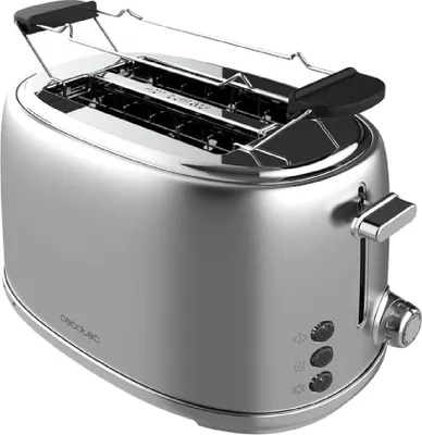 Produktbild von Cecotec Toast&taste 1000 Retro Double 980w Toaster Grau One Size / EU Plug Grau One Size