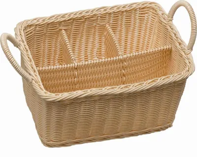 Imagen del producto de APS PP-Körbe ECONOMIC - Cesta para cubiertos - ECONOMIC - 40179, color beige claro, 18 x 26 cm, altura 15 cm