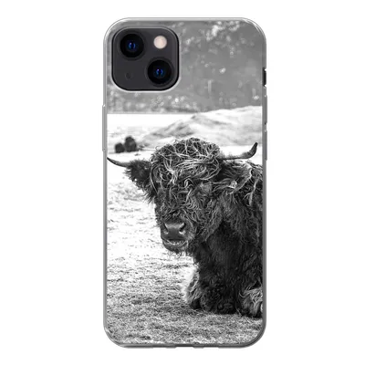 Produktbild von MuchoWow® Handyhülle Schutzhülle Hülle für iPhone 13 Schottischer Highlander - Berg - Tiere Silikon Softcase Handy Hülle - Karteninhaber