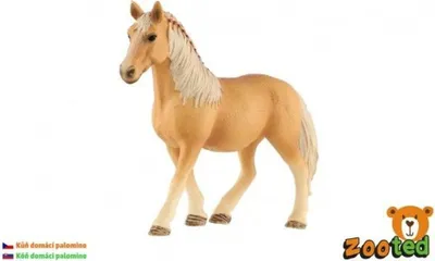 Produktbild von Hauspferd palomino zooted Plastik 13cm in Tasche