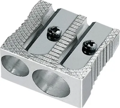 Produktbild von Jumada - Bleistiftspitzer Doppelmetall - 2 Löcher - Metall - Schule - Bleistifte - Silber