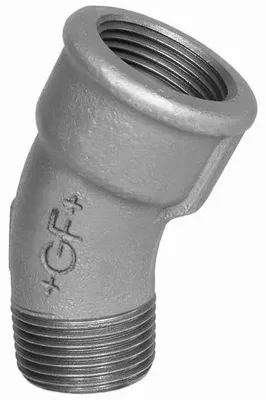 Obrázok produktu pre Georg Fischer, koleno 30°, obr. 50, 6/4", pozinkované, 1 ks.