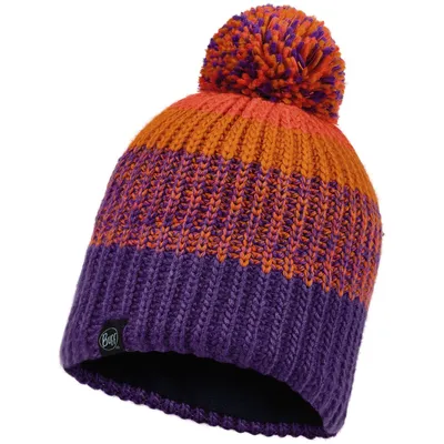 Image de Bonnet à pompon BUFF Sibylla pour enfants, violet