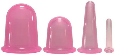 Produktbild von Massagebecher-Set – Cupping-Therapie – 4-teiliges Set – Rosa