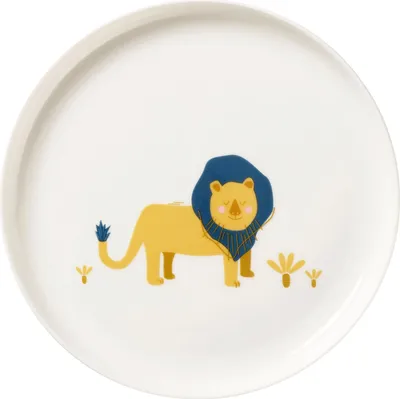 Produktbild von ASA Selection Kids Teller Leo Löwe, Speiseteller, Kinder, Fine Bone China, Ø 21 cm, 38142314
