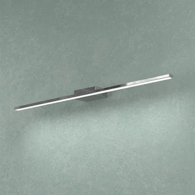 Zdjęcie produktu dla Nowoczesna lampa ścienna Linia Metal Chrom Akryl Klosz B Led 11,2W Ciepła 70Cm