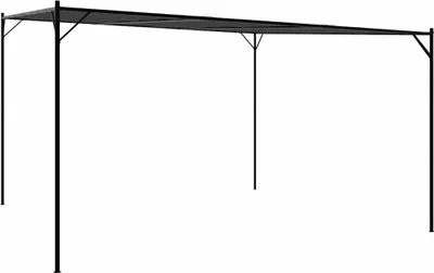 Produktbild von vidaXL Pavillon Anthrazit 4x4 m 180 g/m² Stoff und Stahl