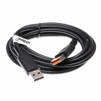 Produktbild von vhbw USB-Kabel Ersatz für Lenovo 5L60J33144, 5L60J33145 für Tablet - Datenkabel 2in1 Ladekabel, 100cm Schwarz