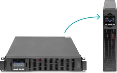 Produktbild von Digitus OnLine USV-System, 10 kVA/ 10 kW, Doppelwandler (Online), 6 kVA, 10000 W, Reiner Sinus, 120 V, 276 V