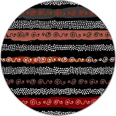 Produktbild von Glas Schneidebrett Herdabdeckplatten Schneideplatten - 40 cm - afrikanischer Stil