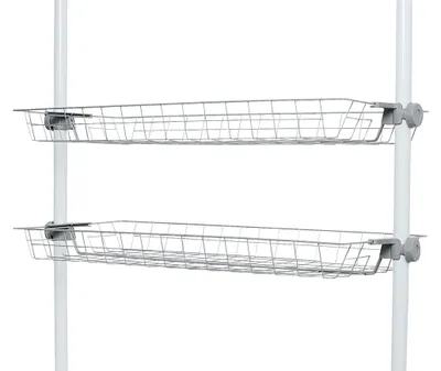Produktbild von WENKO 2er Herkules Aufbewahrungs Korb Teleskop System begehbarer Kleider Schrank