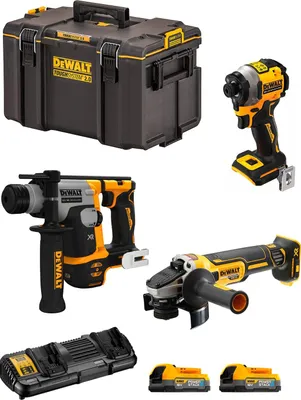Image de Kit DeWALT DWK304PS (DCH172 + DCF850 + DCG405 + 2 x 1.7 Ah + DCB132 + DS400)