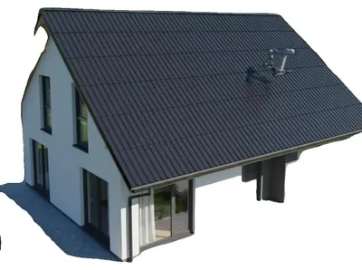Image de Panneau de toit, structure métallique durable, montage facile, couleur anthracite