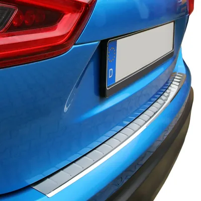 Für Nissan Qashqai II Facelift ab 2017- Ladekantenschutz Edelstahl MIT ABKANTUNG in der Farbe von Recambo e.K.