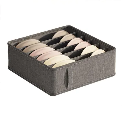 Produktbild von INF 2er Set Aufbewahrungsboxen mit Fächern - Ideal für Socken, Unterwäsche
