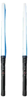 Image de Sabres laser, éclairage RGB, ensemble à double lame connectable, 2 pièces, couleur noire