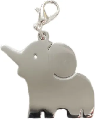 Produktbild von Elefant Charm Anhänger Bettelarmband Miniblings Zoo Elefanten Kinder Edelstahl
