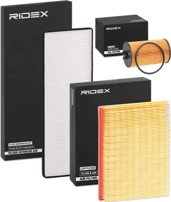 Produktbild von RIDEX Filterset Inspektionspaket Filtersatz für OPEL Corsa B Schrägheck (S93)