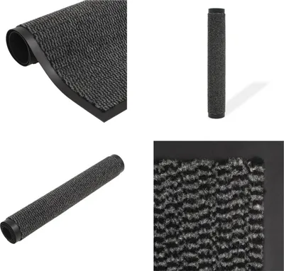 Obrázok produktu pre vidaXL Rohožka na zachytávanie nečistôt obdĺžniková všívaná 120x180 cm antracitová - Rohožka na zachytávanie nečistôt - Rohožky na dvere - Rohožky na dvere