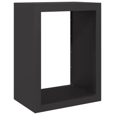 Produktbild von vidaXL Brennholzregal Schwarz 60x40x80 cm Stahl