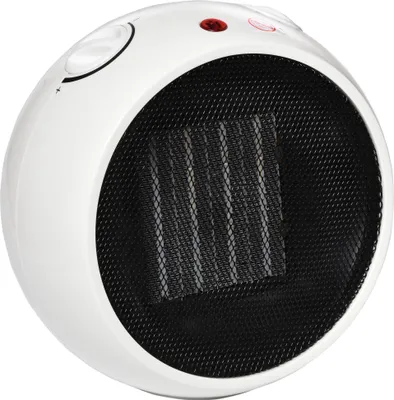 Produktbild von Heizlüfter Heizgerät Elektroheizer Heizer Heizung Wärme 900W/1500W PP-Kunststoff Weiß+Schwarz 22 x 18,5 x 21 cm