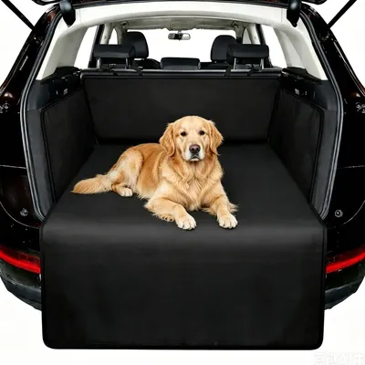 Produktbild von Kofferraumschutz für Hunde 185x105cm mit Seitenschutz, leicht zu reinigen, universelle wasserdichte und strapazierfähige Schutzmatte für SUV, Kombi und Kleinwagen
