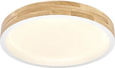 Produktbild von Osram LED-Deckenleuchte Orbis Mariano Ø 41 cm 24 W Holzdekor weiß dimmbar