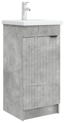 Obrázek produktu pro vidaXL Koupelnová skříňka s umyvadlem, betonově šedá, 42 x 40 x 84,5 cm