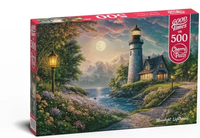 Immagine prodotto di CHERRY PAZZI Puzzle del faro al chiaro di luna 500 pezzi