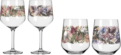 Produktbild von 4er Set Ritzenhoff Gingläser + Trinkgläser Schattenfauna 01 + 02  Enterrios WA