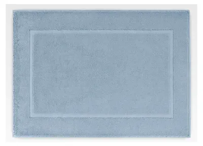 Produktbild von Badevorleger, Badematten, Vorleger, Badteppich, Duschvorleger, ca. 50x70 cm, 100% Baumwolle (blau)