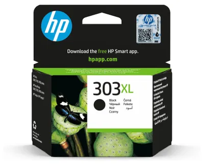Produktbild von HP 303XL Schwarz Original Druckerpatrone mit hoher Reichweite, Hoch, Schwarz, Tinte auf Pigmentbasis, 12 ml, 1 Stück(e), 600 Seiten