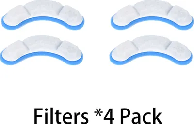 Obrázek produktu pro balení 4 ks filtrů do fontány pro kočky, automatická fontána pro psy, fontána pro domácí mazlíčky, dávkovač vody do misky, filtr, náhradní pěnové houby