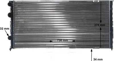 Produktbild von MAHLE CR 409 000S Kühler Wasserkühler Motorkühler für VW PASSAT Variant (3A5, 35I) PASSAT (3A2, 35I)