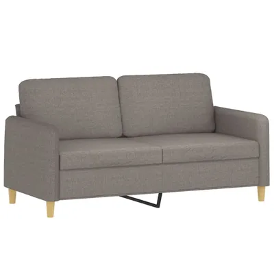 Zdjęcie produktu dla vidaXL 2-osobowa sofa taupe 140 cm tkanina