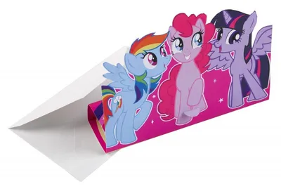 Obrázok produktu pre Pozvánky My Little Pony, 8 kusov, farebné