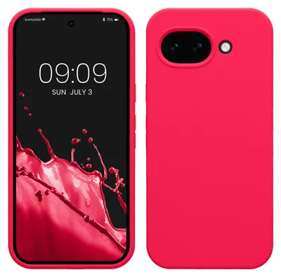 Produktbild von kwmobile Handyhülle für Google Pixel 10a Hülle - Case Silikon - Kabelloses Laden - Schutzhülle Cover in Neon Pink