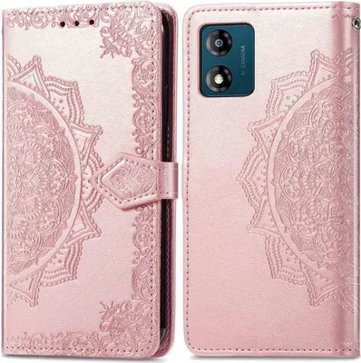 Produktbild von imoshion Mandala Klapphülle Motorola Moto E13 - Rosé gold