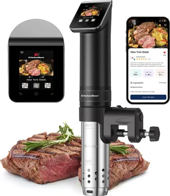 Image de KitchenBoss Sous Vide Cuiseur à main Appareils de cuisine G330 Wifi Cuiseur de précision Contrôle de la température Minuterie