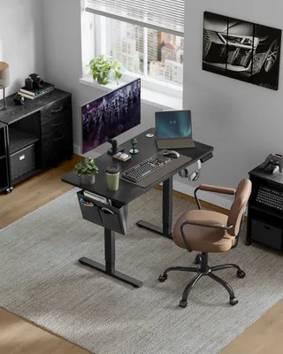 Produktbild von SONGMICS Höhenverstellbarer Schreibtisch elektrisch 120cm 4 Höhen schwarz