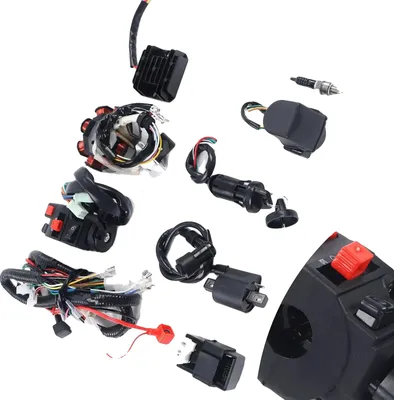 Image de Faisceau électrique, kit complet, compatible avec les quads, noir
