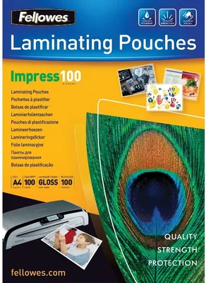 Produktbild von Laminierfolie A4 100mic VE=10x100 Stück glänzend