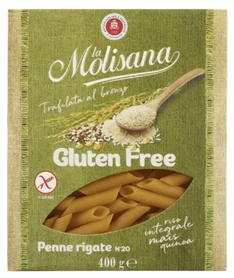 Image de Penne rigate sans gluten, numéro 20, 400 g, La Molisana