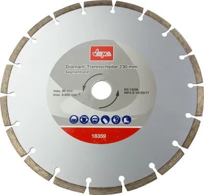 Immagine prodotto di Disco diamantato segmentato 230 mm DDT230S