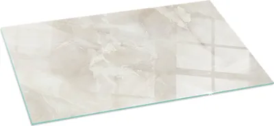 Zdjęcie produktu dla Szklana podstawa do pieca 120x60 cm - płyta kominkowa - szkło ochronne - płyta chroniąca przed iskrami - szklana podstawa ognioodporna - płyta chroniąca przed ciepłem - szklana podstawa ochronna - naturalny wzór marmuru