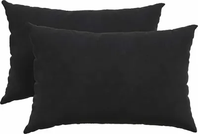 Zdjęcie produktu dla vidaXL Poduszki na sofę, 2 sztuki, czarne, 60 x 40 cm, tkanina sztruksowa