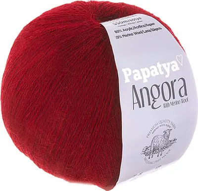 Produktbild von Papatya Angora Style Wolle 550m/100g Strickgarn mit 20% Wolle Häkelgarn